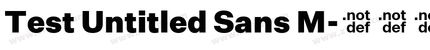 Test Untitled Sans M字体转换